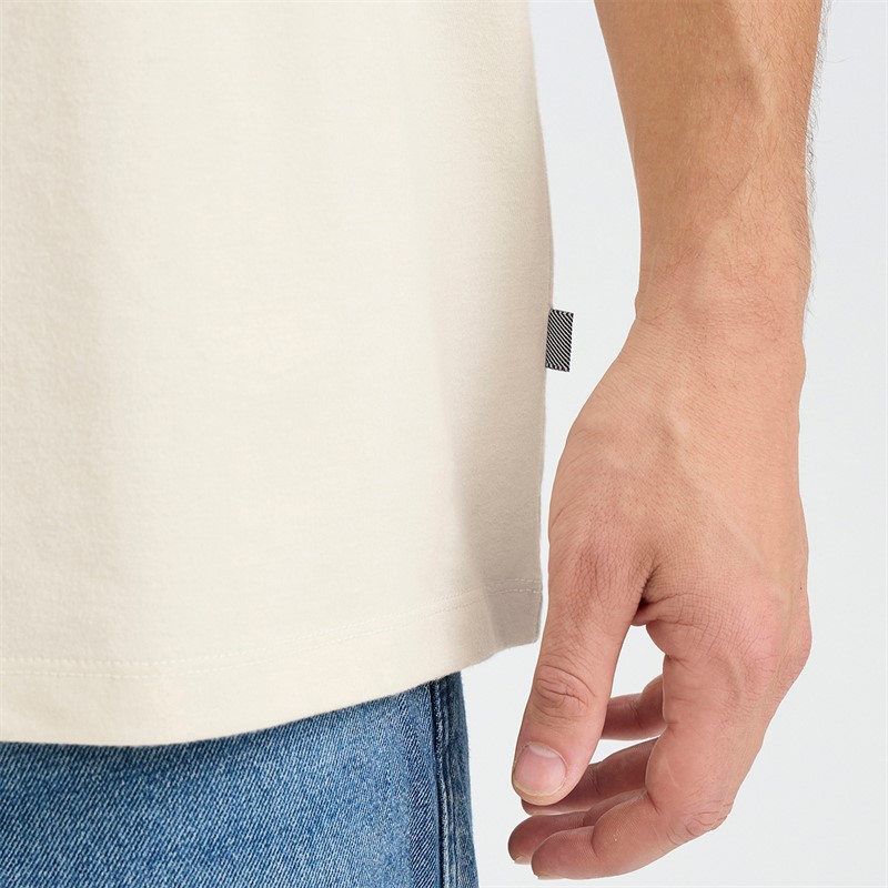 Solid T-shirt Daniel Homme Oatmeal