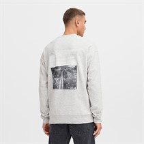 Solid Sweatshirt Dixon Homme Light Grey Melange