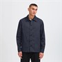 Solid Heren Ossie Overshirt Insignia Blue