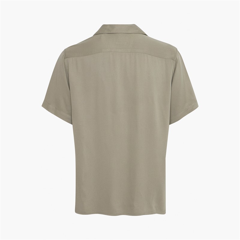 Solid Herre Pablo Kortærmet Skjorte Vetiver