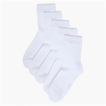 Solid Herren Mickie Fünfer Pack Socken Weiß