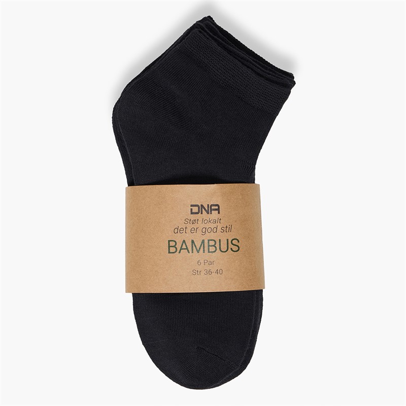 Solid Chaussettes Six Pack Mickie Homme True Black