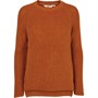 Basic apparel Pull à Col Ras-du-Cou Sweety Femme Orange Foncé