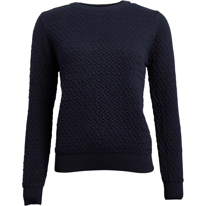 Basic apparel Pulls Basic Apparel Tea Organic Cotton Femme Bleu Marine