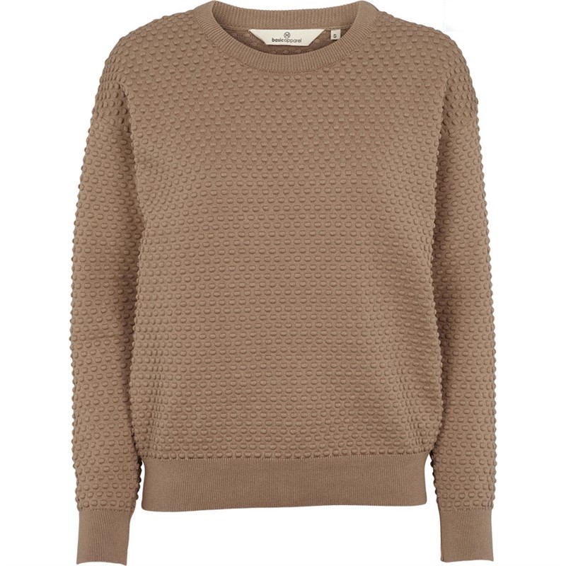 Basic apparel Dame Basic Apparel Vicca Organic Trøjer Lys Brun