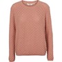 Basic apparel Pull à Col Ras-du-Cou lla Femme Vieux Rose