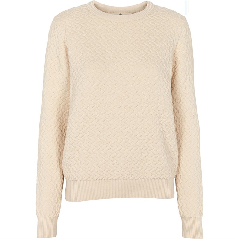Basic apparel Dames Basic Apparel Tea Organic Cotton Sweaters Ecru