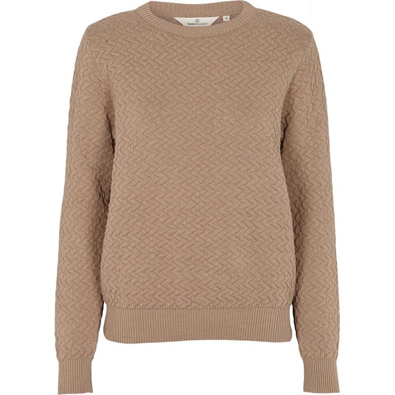 Basic apparel Dames Basic Apparel Tea Organic Cotton Sweaters Middelbruin