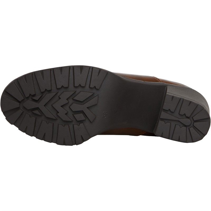 Marco Tozzi Womens 25414 Block Heel Chelsea Boots Cognac