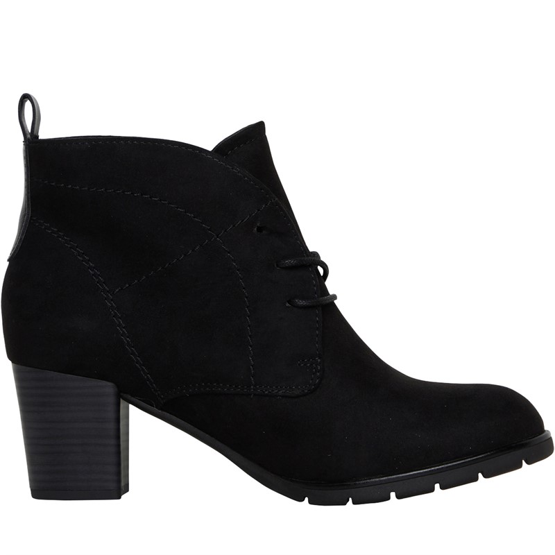 MARCO TOZZI Stivaletto Donna Con Lacci – Modello 2-25287-43 – Fashion Boot Nero – Comodo E Alla Moda