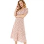 Wednesday's Girl Womens Midi Dress Pink