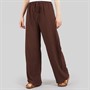 Wednesday's Girl Womens Abbey Tie Waist Trousers Chocolate