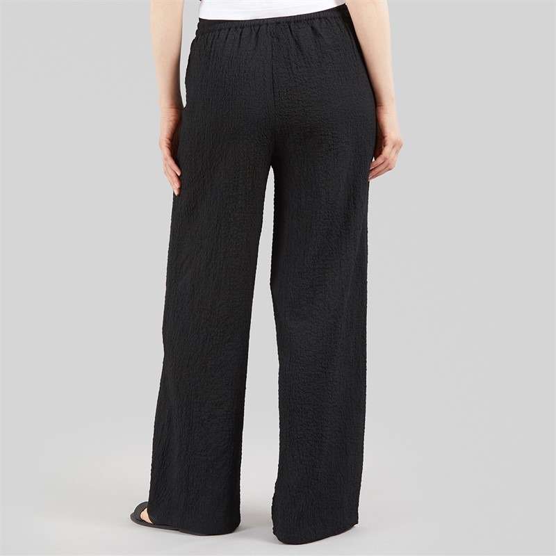 Wednesday's Girl Womens Abbey Tie Waist Trousers Black