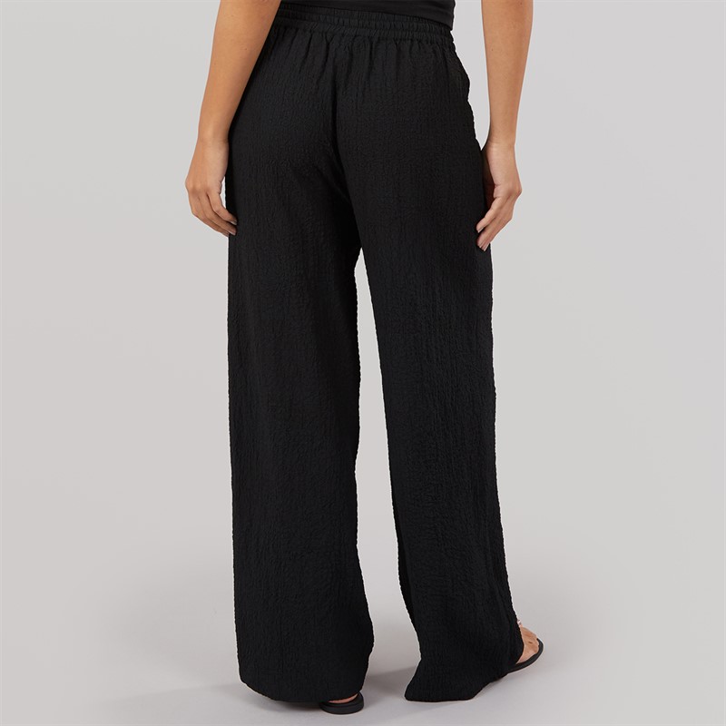 Wednesday's Girl Womens Abbey Tie Waist Trousers Black
