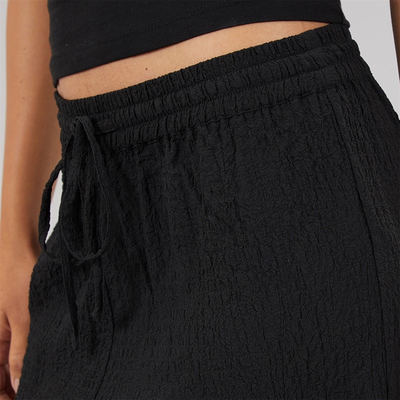 Wednesday's Girl Womens Abbey Tie Waist Trousers Black
