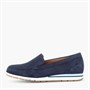 Gabor Womens Wedge Slip On Shoes Blue