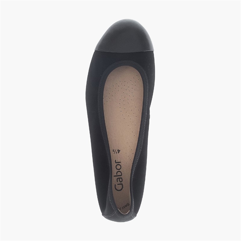 Gabor Womens Ballerina Shoes Black