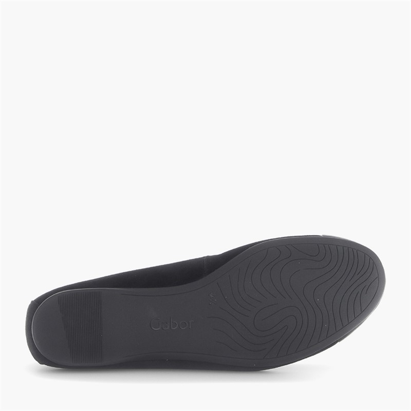 Gabor Womens Ballerina Shoes Black