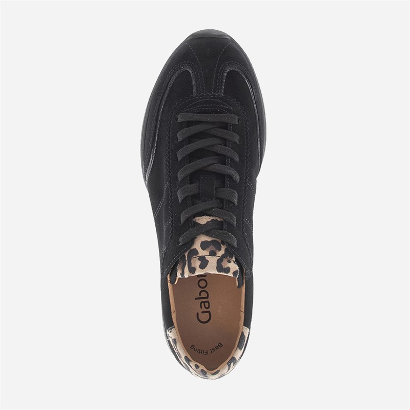 Gabor Womens Low Profile Trainers Black