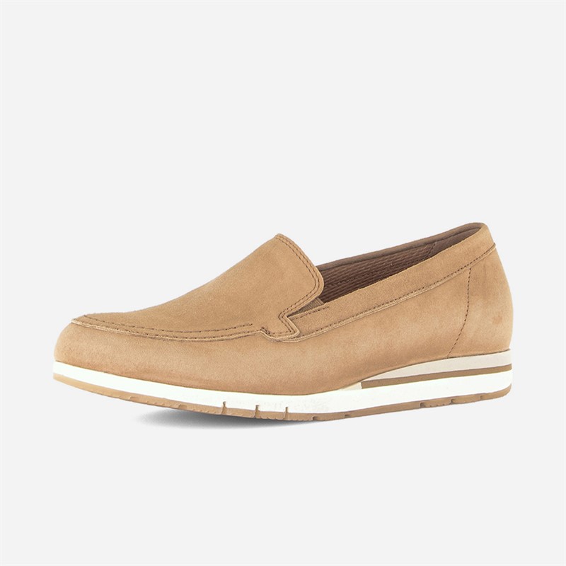 Gabor Womens Wedge Slip On Shoes Saddle