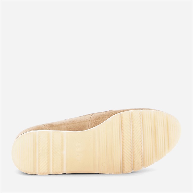 Gabor Womens Wedge Slip On Shoes Saddle