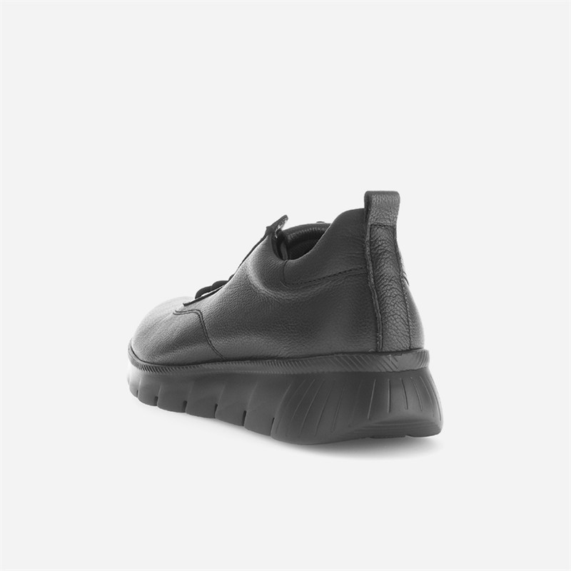 Gabor Womens Leather Trainers Black