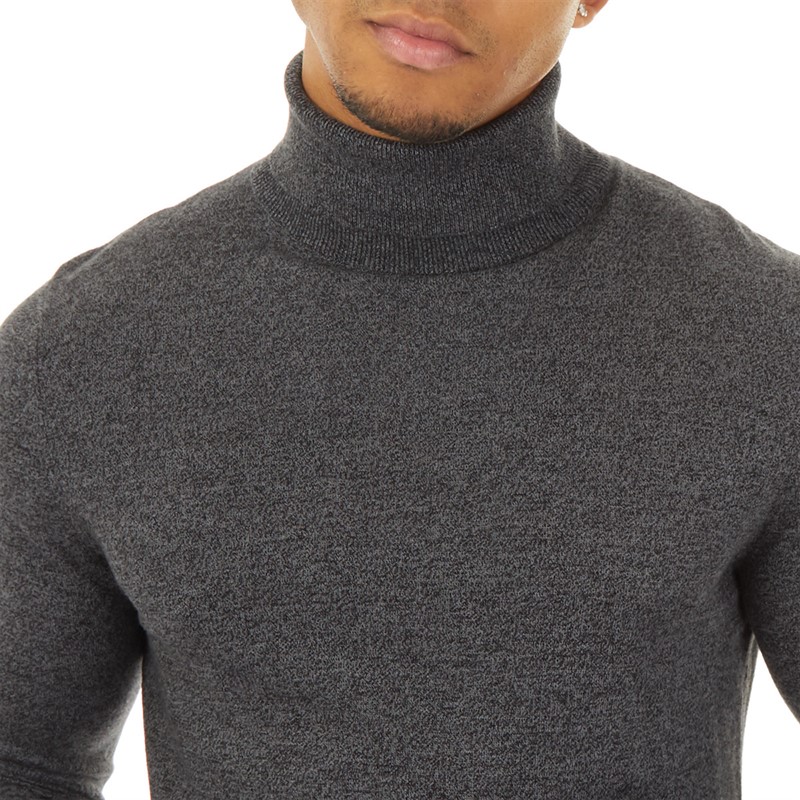 Topman Mens Knitted Roll Neck Jumper Multi