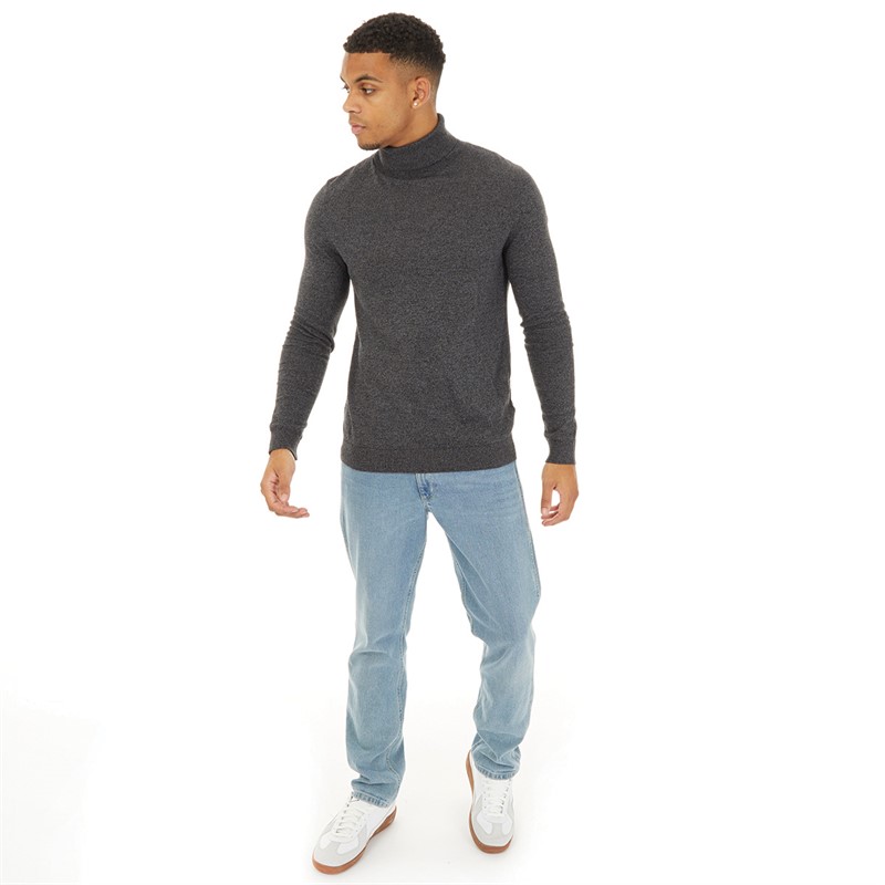 Topman Mens Knitted Roll Neck Jumper Multi