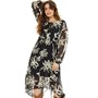 Topshop Womens V-Neck Midi Dress Multi