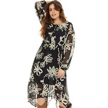 Topshop Womens V-Neck Midi Dress Multi