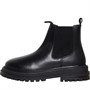 ASOS DESIGN Womens Appreciate Wide Fit Leather Chelsea Boots Black