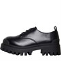 ASOS DESIGN Womens Mayan Wide Fit Chunky Lace Up Shoes Black