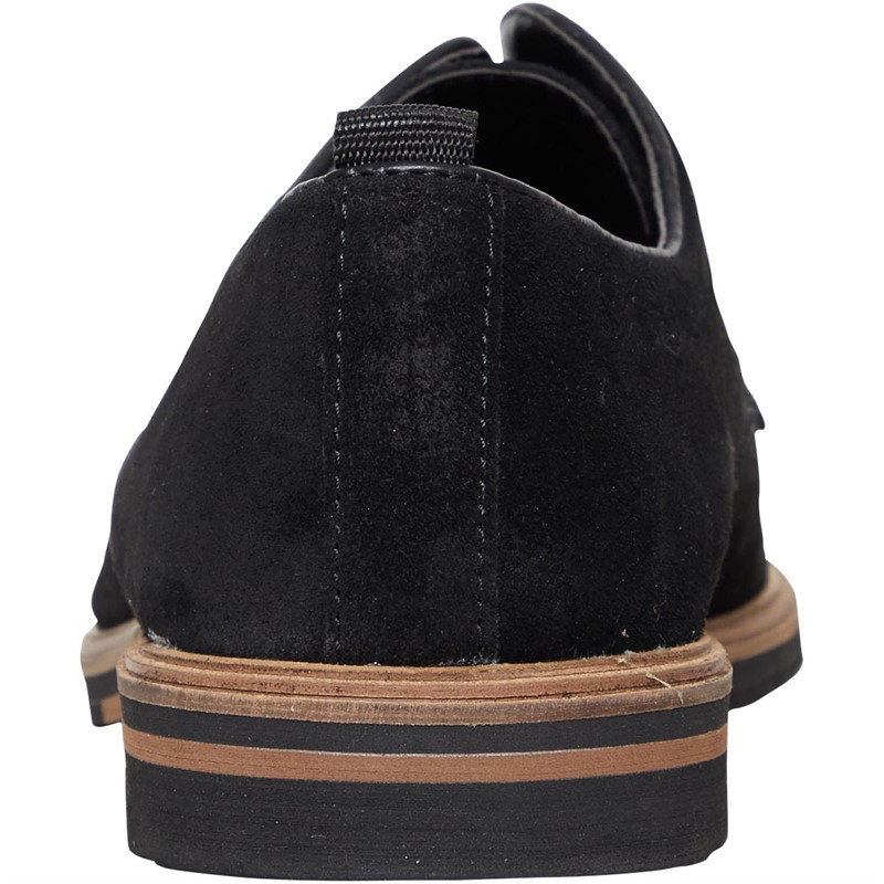 ASOS DESIGN Mens Lace Up Suede Shoes Black