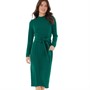 ASOS DESIGN Womens Long Sleeve Midi Dress Mid Green