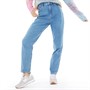 ASOS DESIGN Womens Slim Mom Jeans Mid Blue