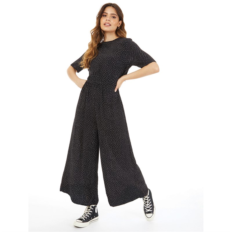 ASOS DESIGN Womens Tea Jumpsuit Mono Spot