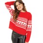 ASOS DESIGN Womens Christmas Jumper Red