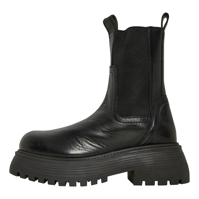 Buy ASOS DESIGN Womens Adelaide Leather Chelsea Boots Black