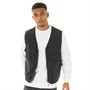 ASOS DESIGN Mens Utility Gilet With Pockets Black