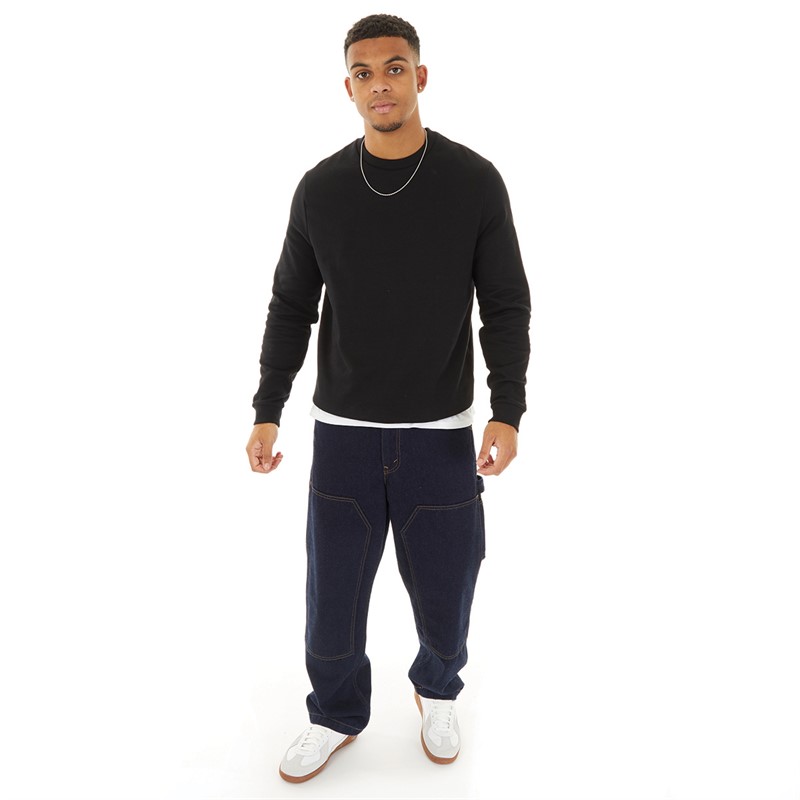 Buy ASOS DESIGN Mens Sweatshirt Black