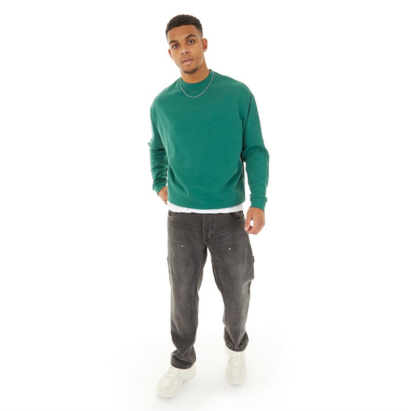 Buy ASOS DESIGN Mens Oversized Sweatshirt Mgreen