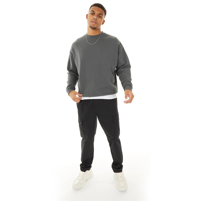 ASOS DESIGN Mens Oversized Sweatshirt Grey