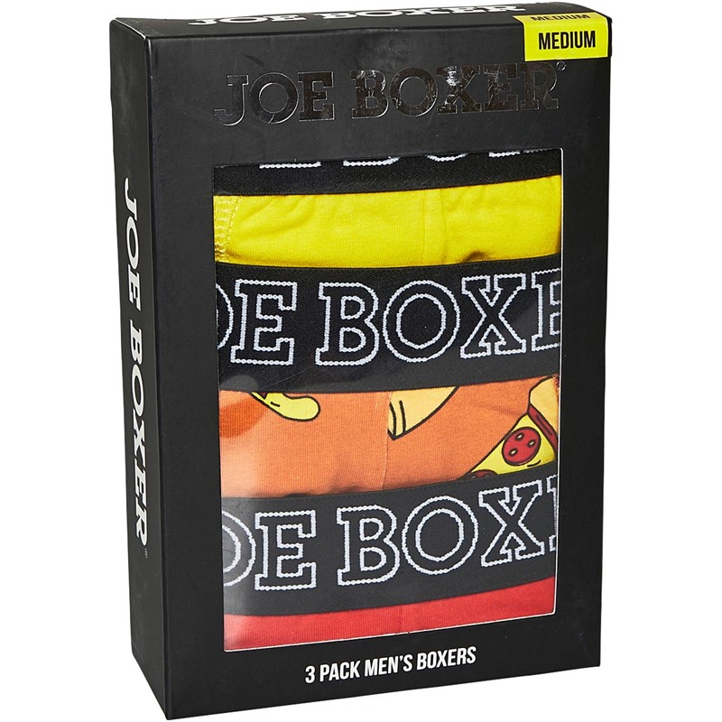 Joe Boxer Mens Three Pack Boxers Yellow