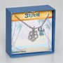 Lilo and Stitch Girls Flower Charm Necklace Silver