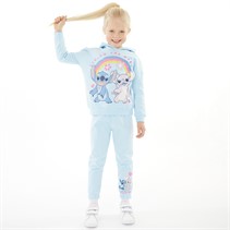 Lilo and Stitch Girls Hoodie And Joggers Tracksuit Blue