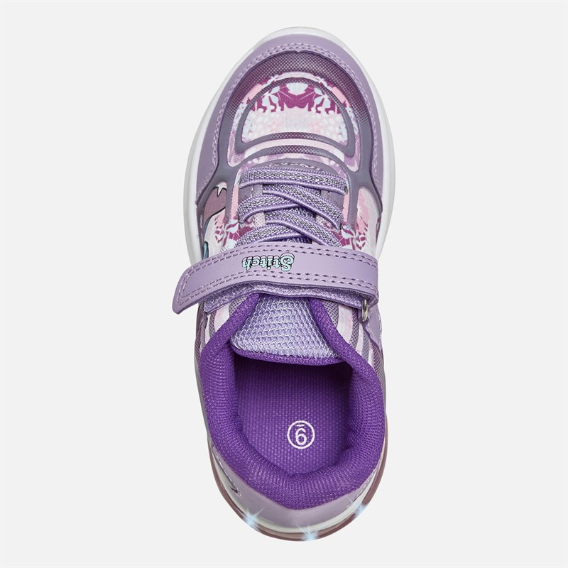 Lilo and Stitch Girls Stitch Gambia Light Up Trainers Purple/Multi