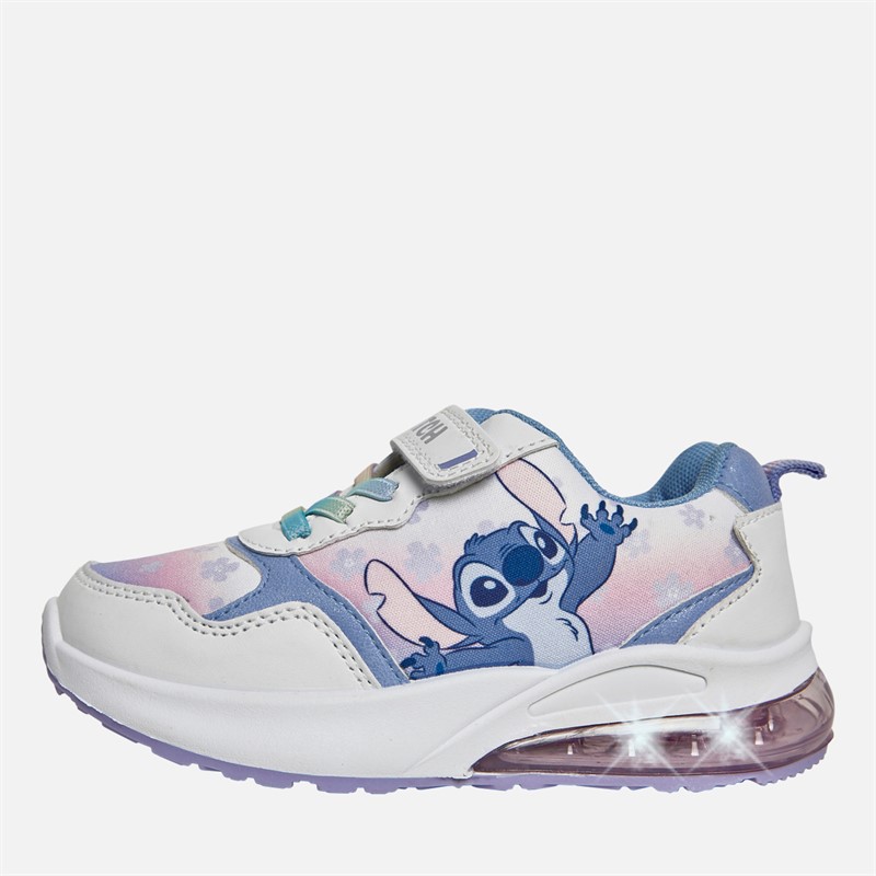 Lilo and Stitch Girls Stitch Sobat Light Up Trainers White/Multi