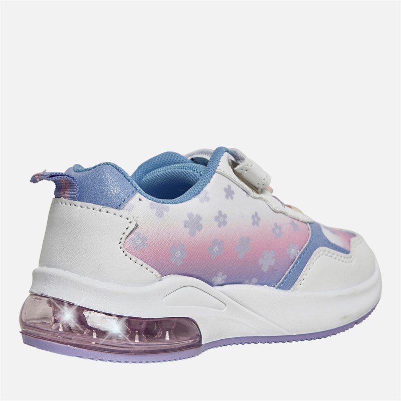 Lilo and Stitch Girls Stitch Sobat Light Up Trainers White/Multi