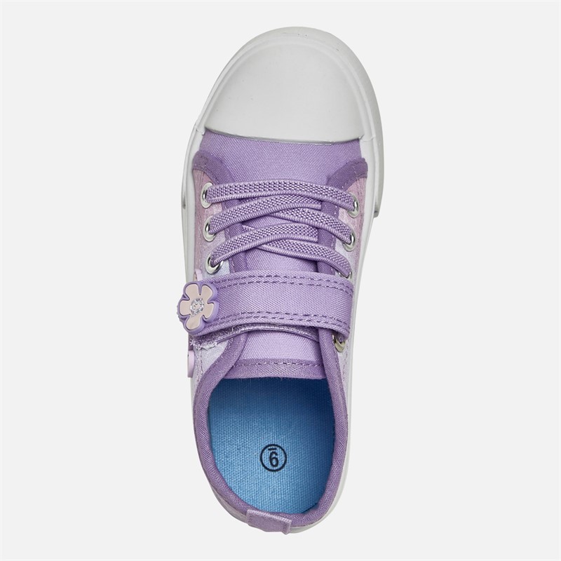 Lilo and Stitch Girls Stitch Canvas Pumps Lilac