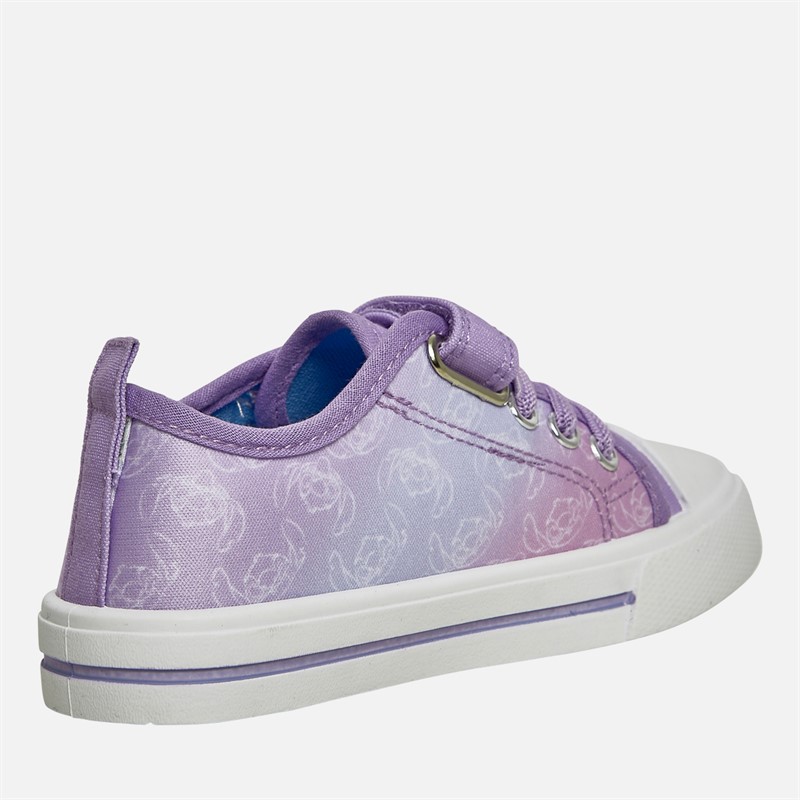 Lilo and Stitch Girls Stitch Canvas Pumps Lilac